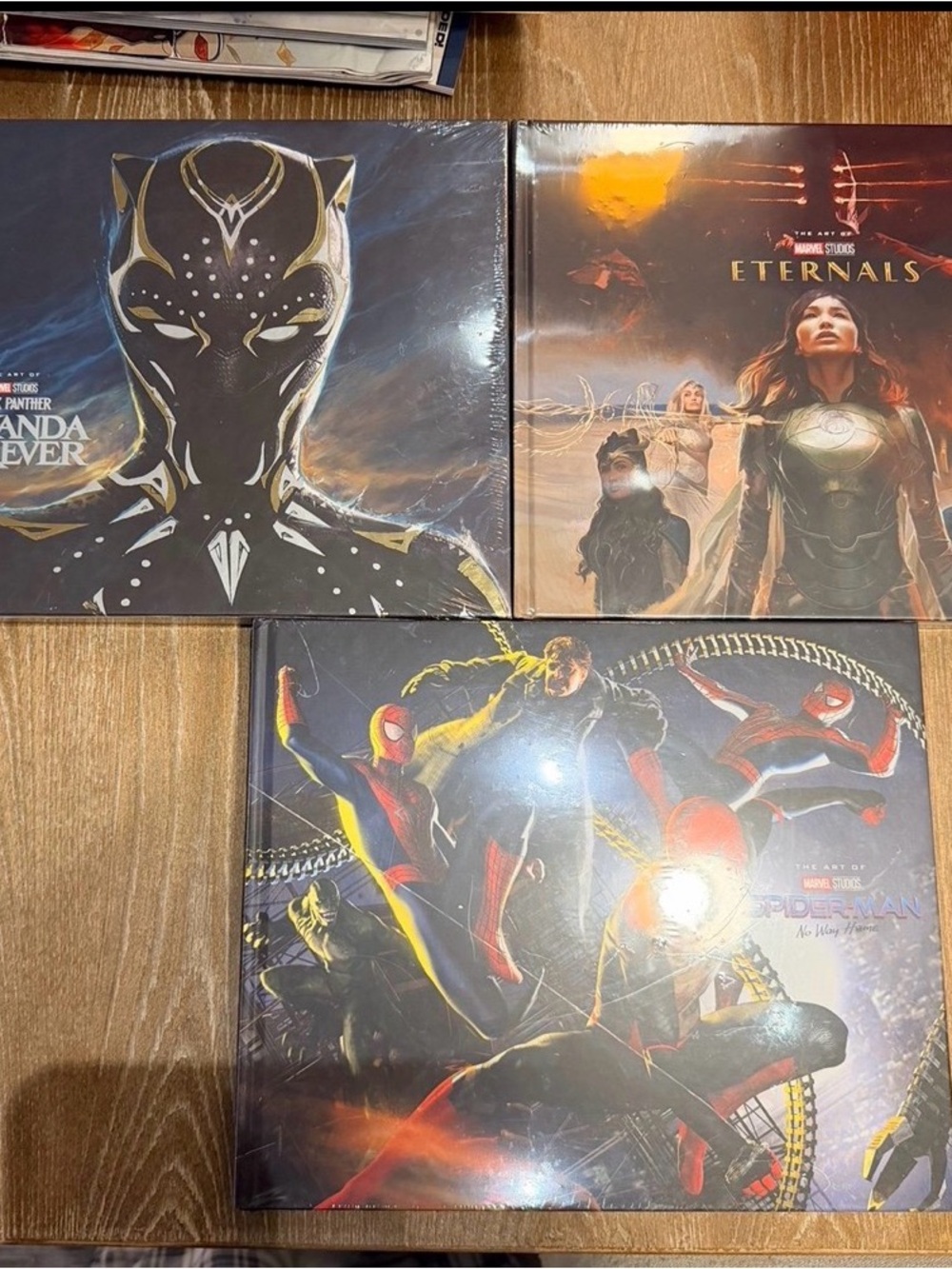 SPIDER MAN NO WAY HOME, BLACK PANTHER WAKAND FOREVER, ETERNALS. MARVEL STUDIOS